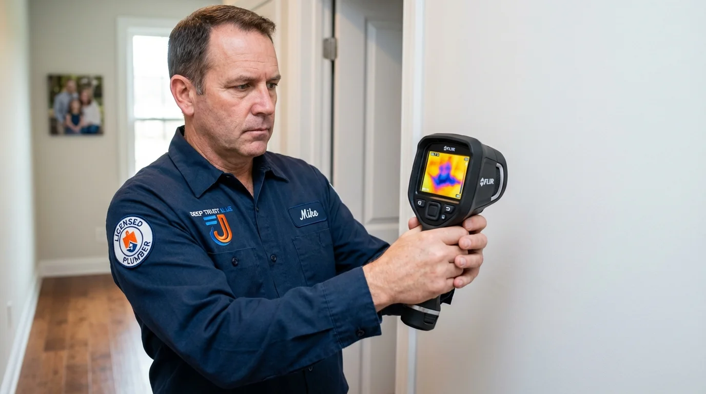 Thermal imaging leak detection by Johns Plumbing LLC in Lake View